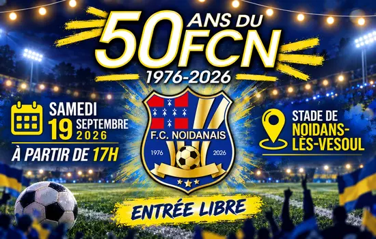 Anniversaire du Football Club Noidanais : 50 ans de passion