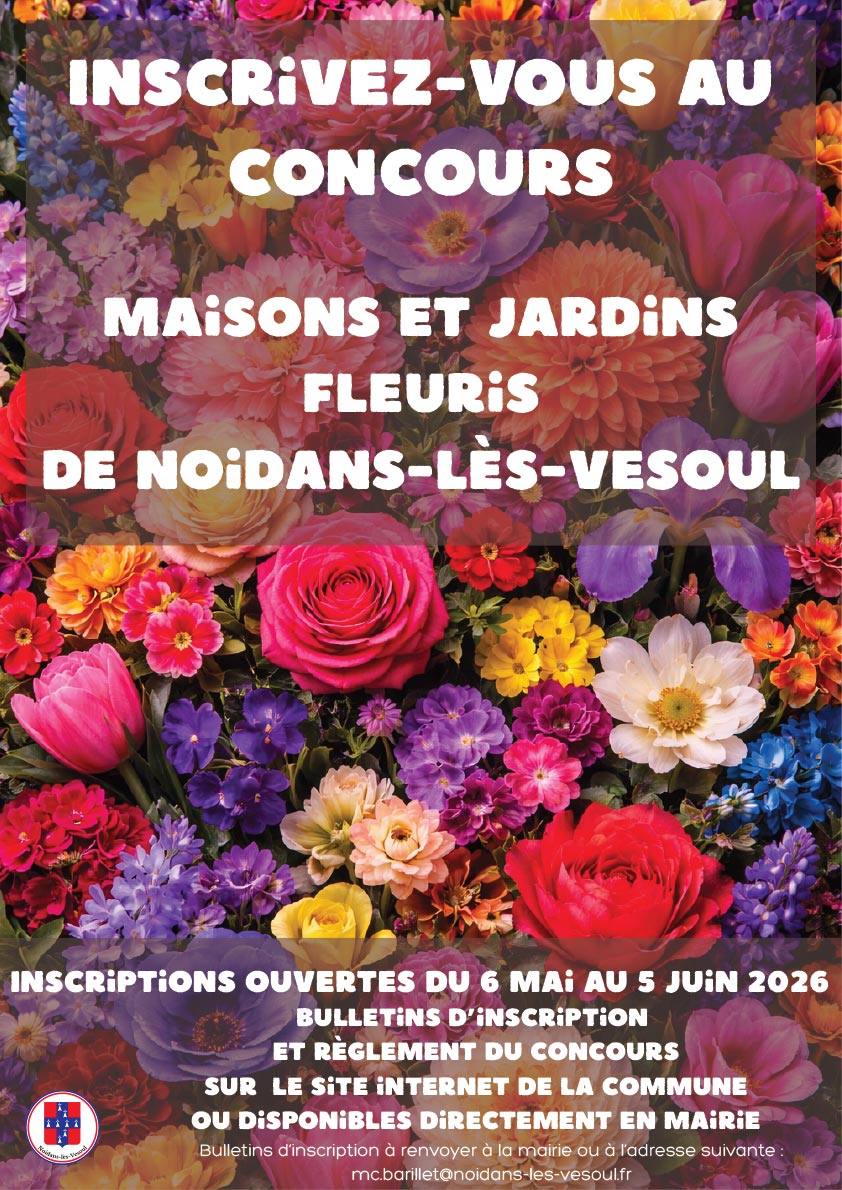 Concours 2026 des maisons et jardins fleuris