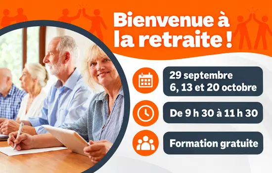 Bienvenue à la retraite : 29 septembre, 6, 13 et 20 octobre