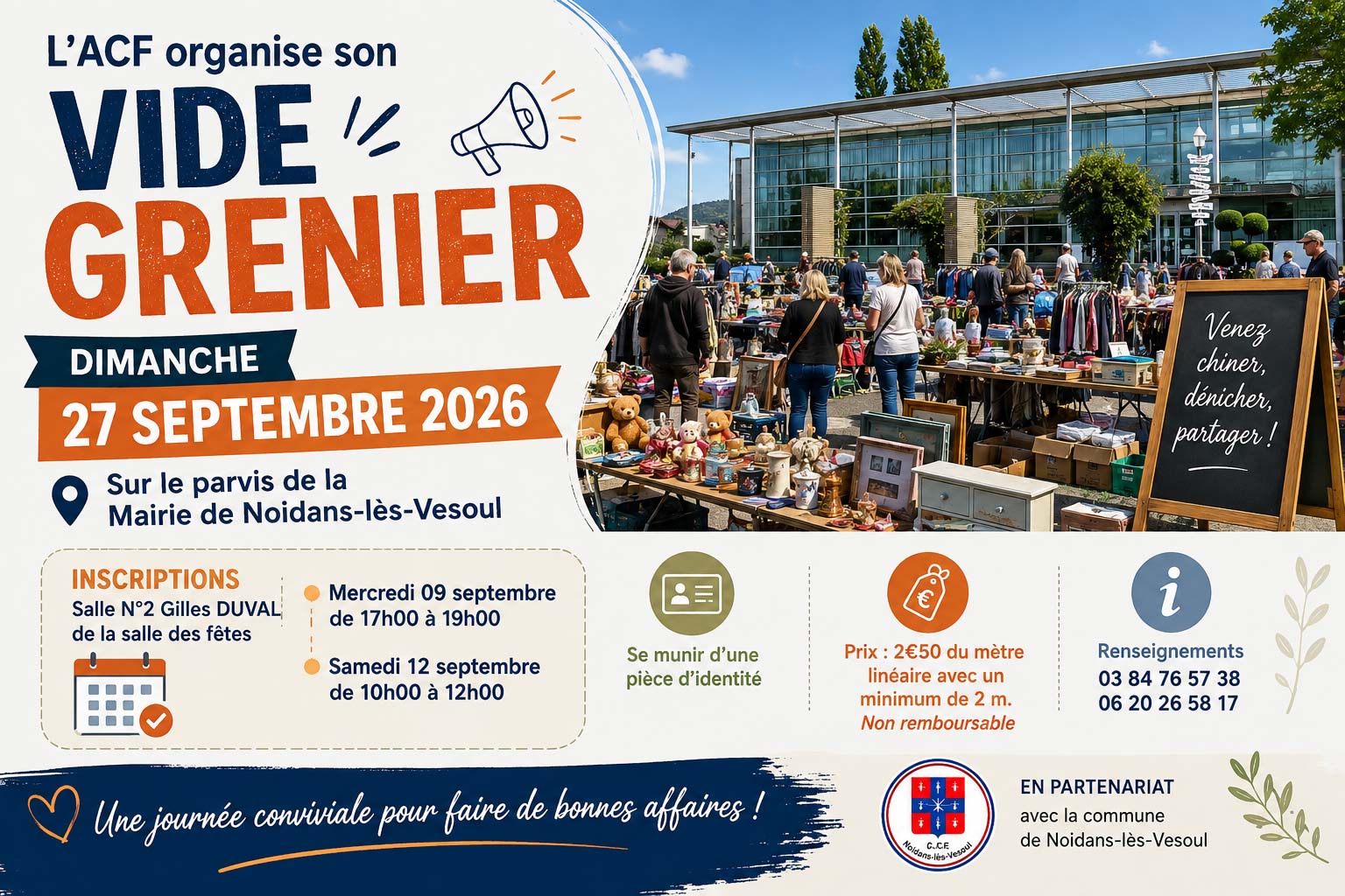 Inscriptions au vide-grenier de Noidans-lès-Vesoul